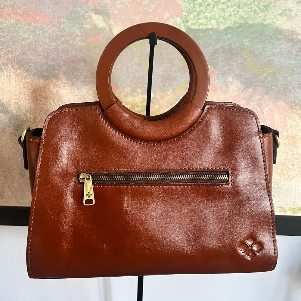 Patricia Nash Tooled Brown Embossed Handbag - Picture 3 of 14